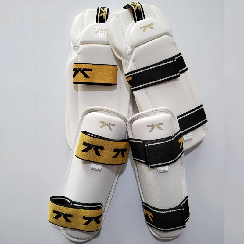 WTF Taekwondo Shin Guard with Elbow & Arm Guard Protectors Premium Knee & Elbow Pads for Training & Competition