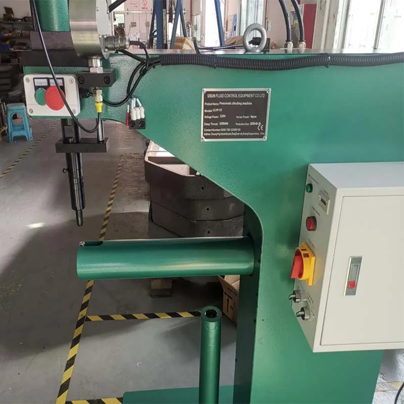 New arrival Usun Model : ULYE  5 Tons C frame air hydraulic riveting clinching press machine for round air valve
