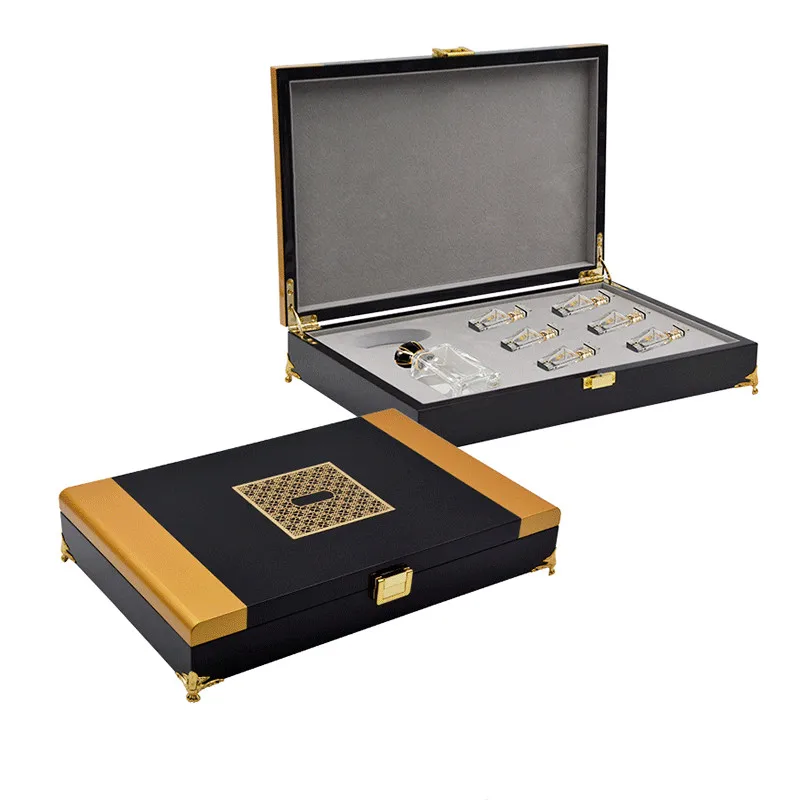 Изготовитель под заказ, Высококачественная подарочная коробка, деревянная упаковка для образцов парфюма, деревянная коробка