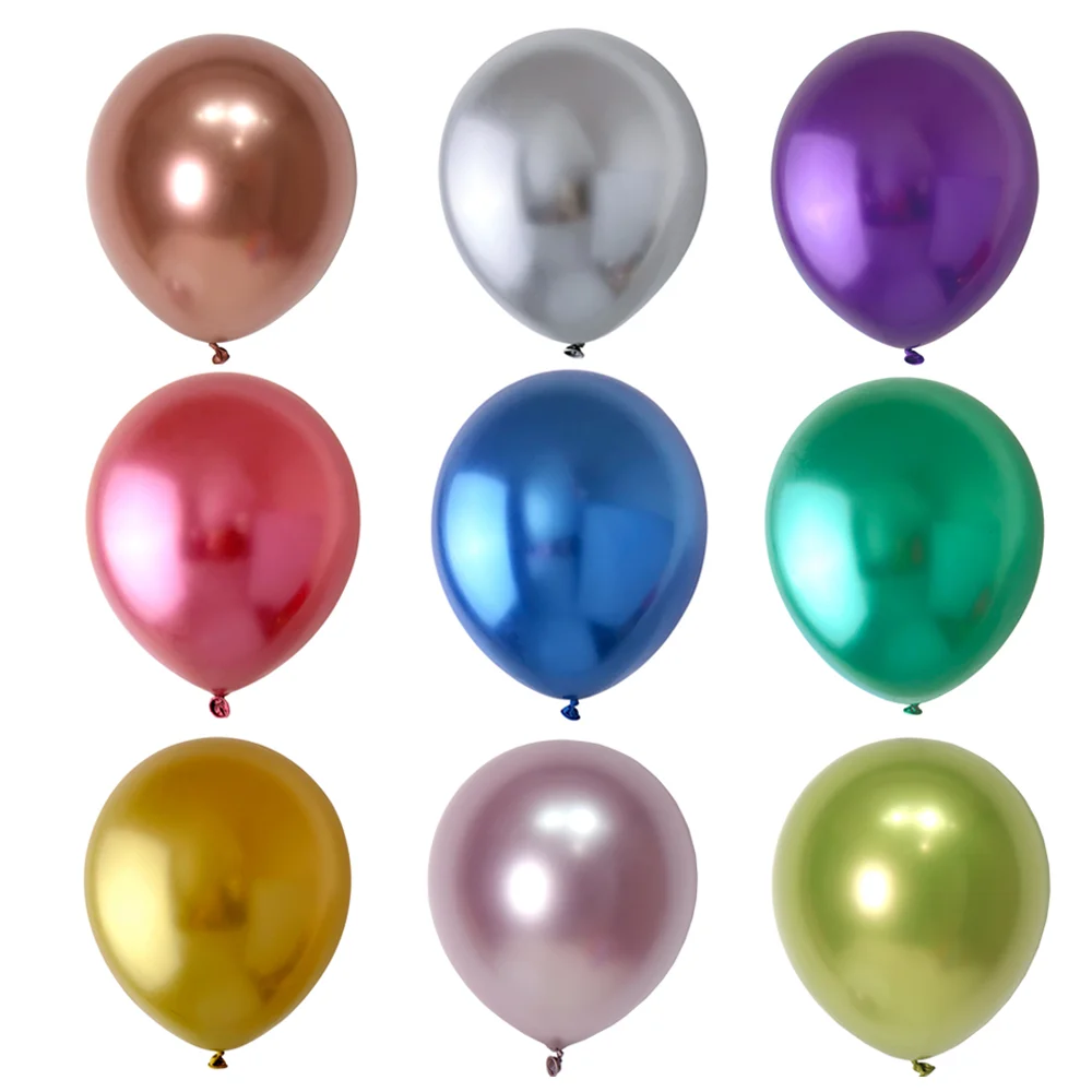 Chrome Latex Balloon Multiple Colors Favorable Price Round Shaped Inflatable Globos for Advertisement Party Decoration