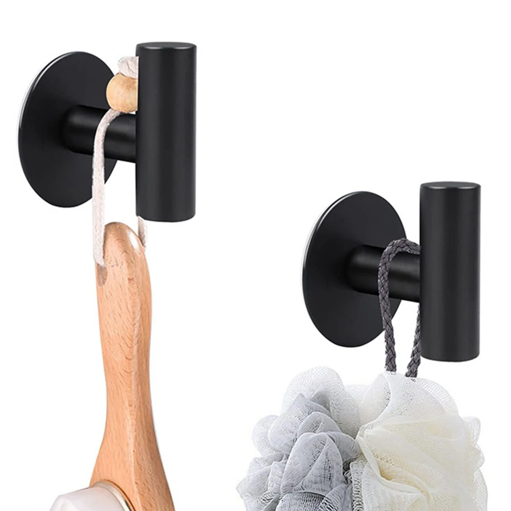 New Bathroom Wall Towel Hook No Drill Robe Hook for Kitchen Shower  Brushed Brass