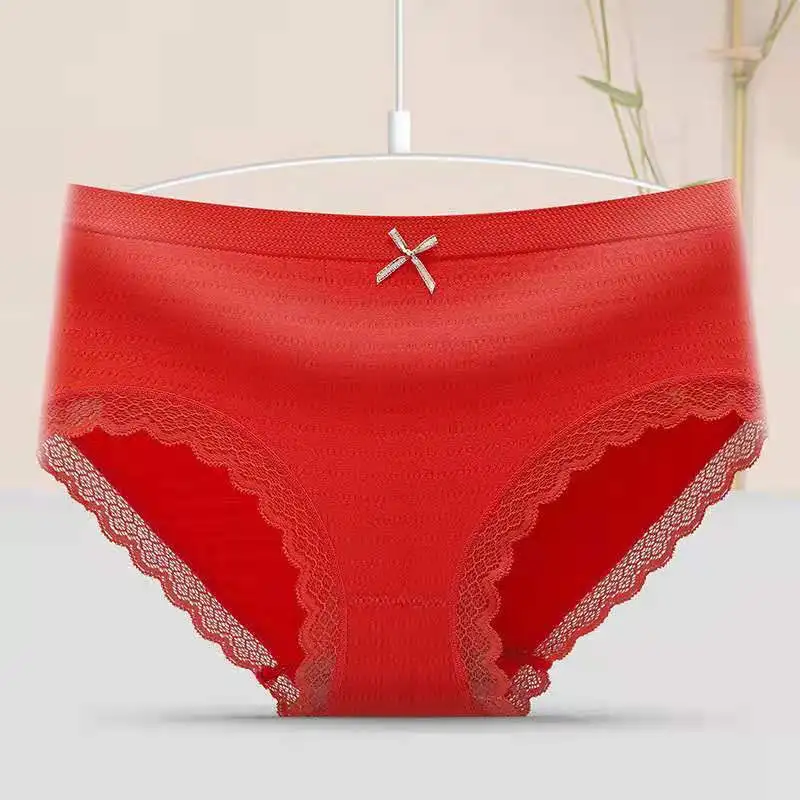 Autumn and winter new seamless Modal mid-waist simple ladies underwear wholesale antibacterial briefs