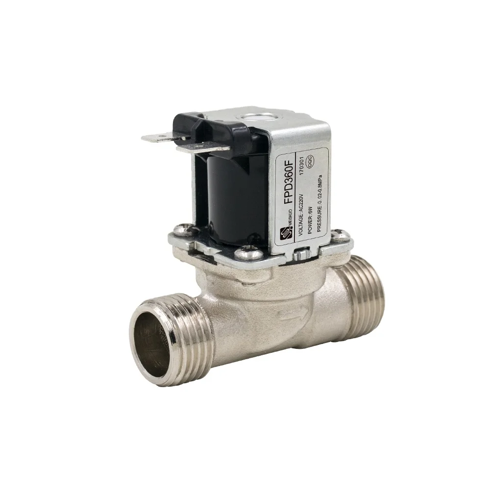 Meishuo FPD360F 12 volt dc low pressure solar water heater plastic solenoid valve water valve