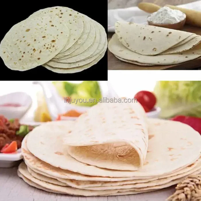 High Quality Full Automatic Flour Tortilla spring roll wrapper machine Chapati Roti Maker Arabic Pita Bread machine