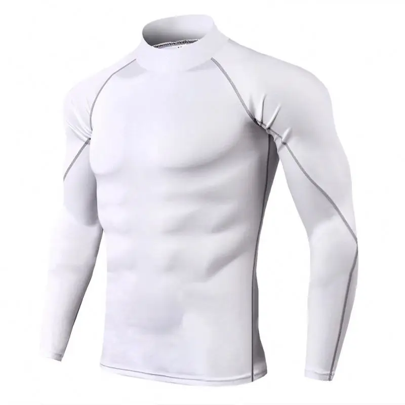 
Quick Dry Plus Size Long Sleeve Rash Guards T Shirt Men 