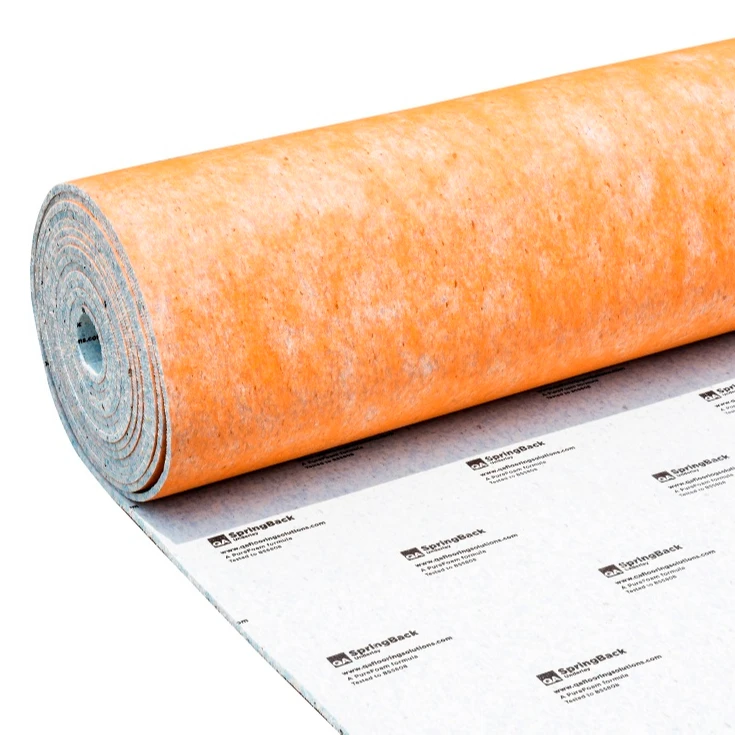 Single sided non woven fabric or PE film non slip tapestry latex carpet underlay