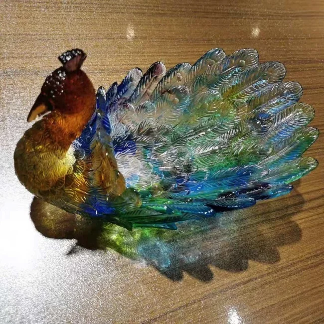 High quality murano glass figurine christmas decoration owl