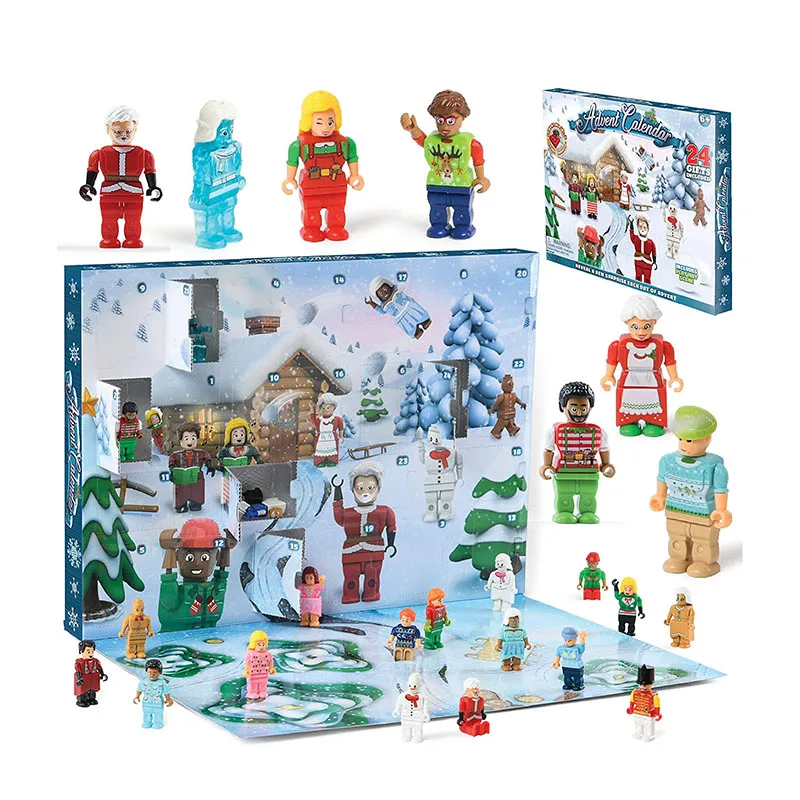 Mini Sensory Fidget Toys Set Countdown pops it Christmas Advent Calendar with 25 Different Xmas Relieves Stress Anxiety Gifts