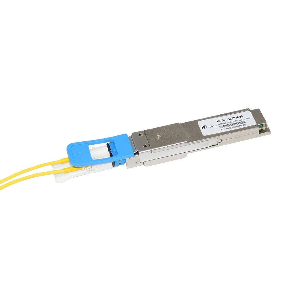 100G DWDM PAM4 дуплексный CS трансивер qsfp28 dwdm модуль 80 км требуется EDFA и TDCM для межсетевого центра данных DCI