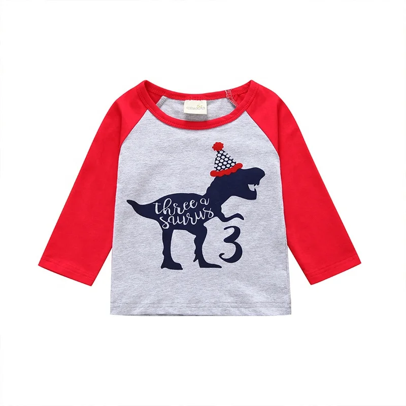 buy direct from China manufacturer wholesale winter kids clothes 100% cotton long sleeve baby boy t shirt children t shirt