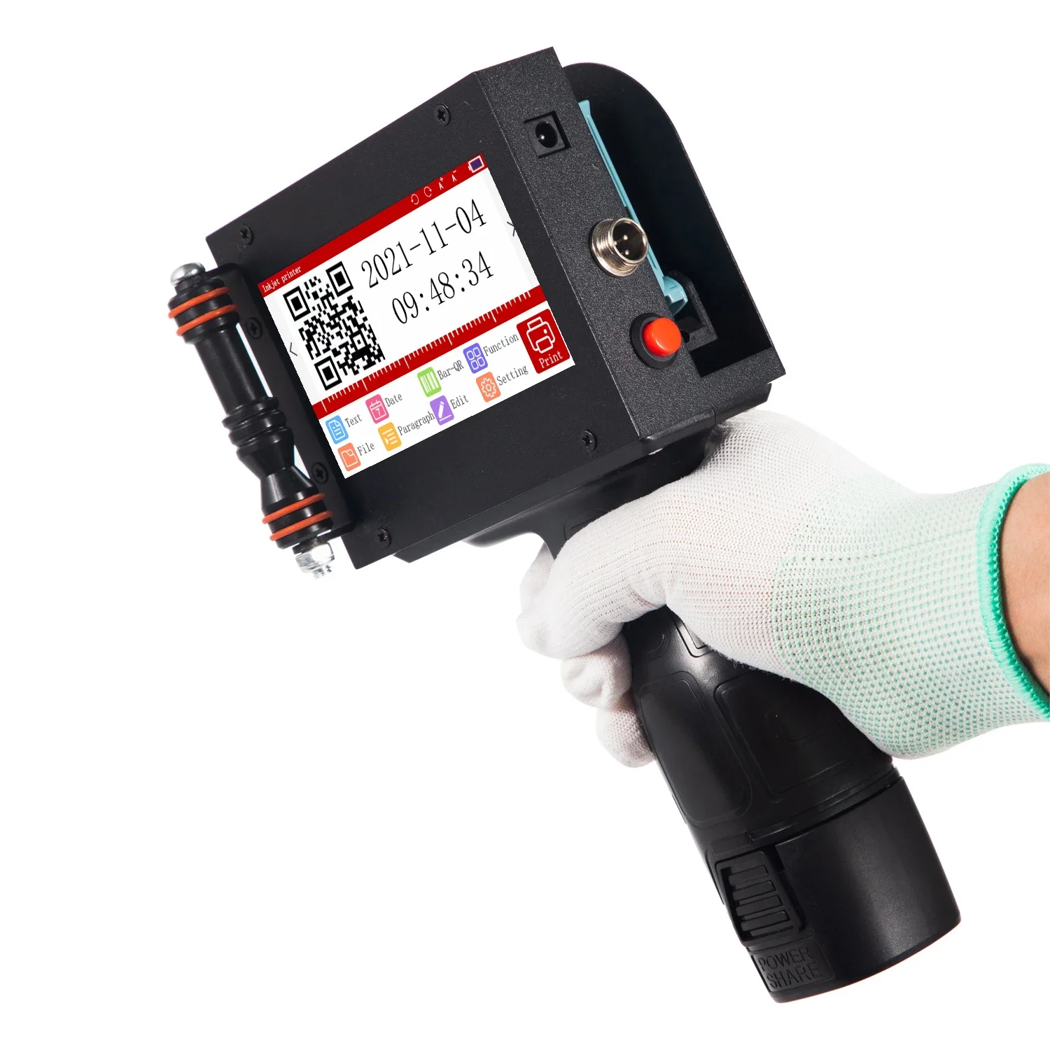12 7 мм сенсорный лазерный код ручной печати принтер с USB QR/штрих-код/дата/логотип струйные принтеры