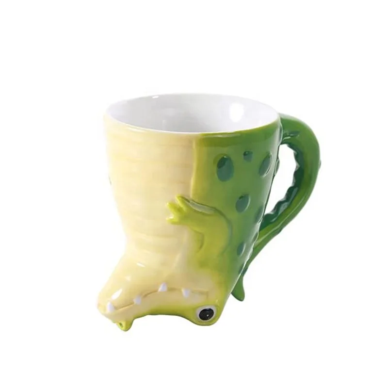 
3D Coffee Mug Animal Porcelain Coffee Mug Gift Cup Ceramic Hand painted Animal Mug for Home and Office Sheep 