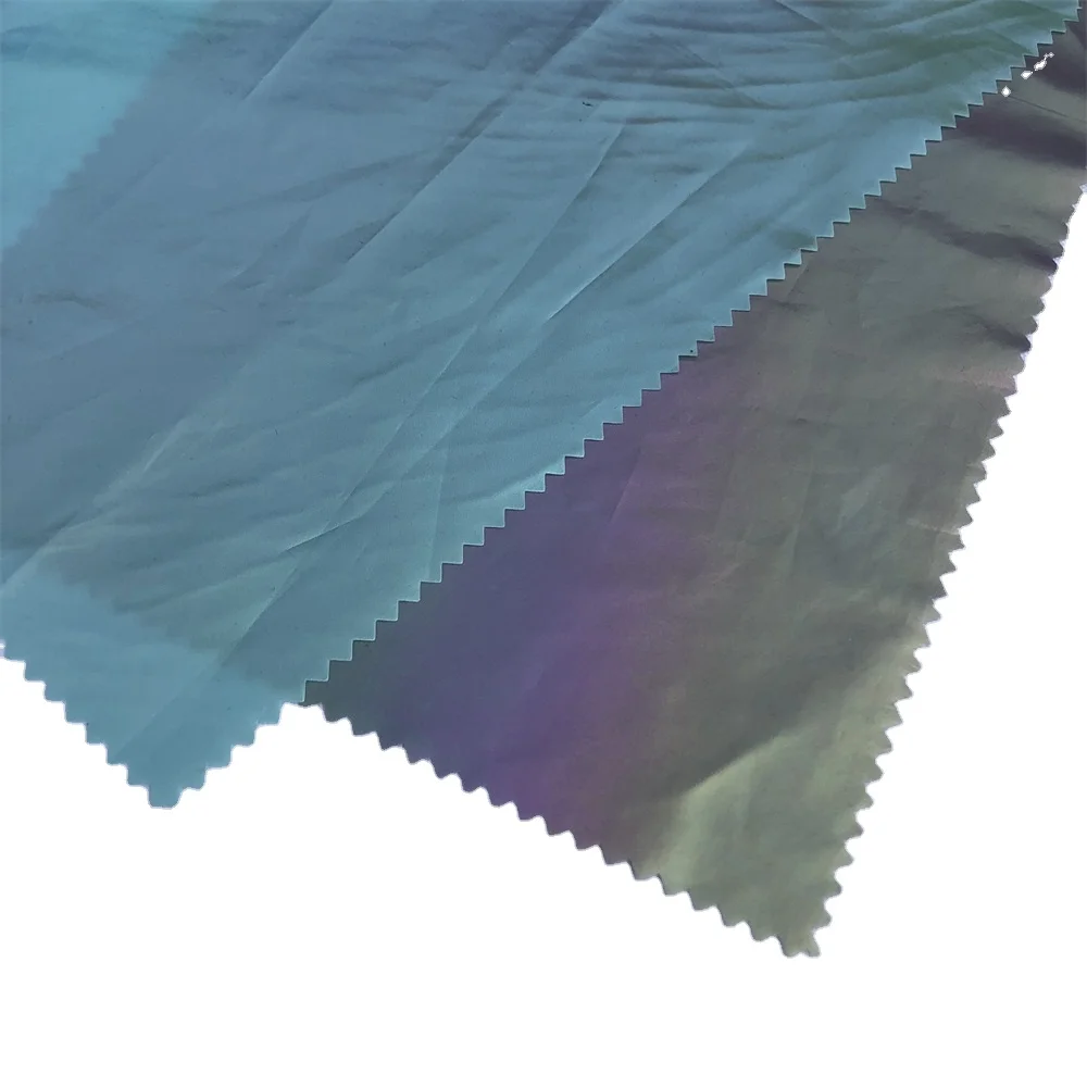 Tough Nylon Fabric For Clothes Nylon Laser Composite Fluorescent Women Cloth Fabric