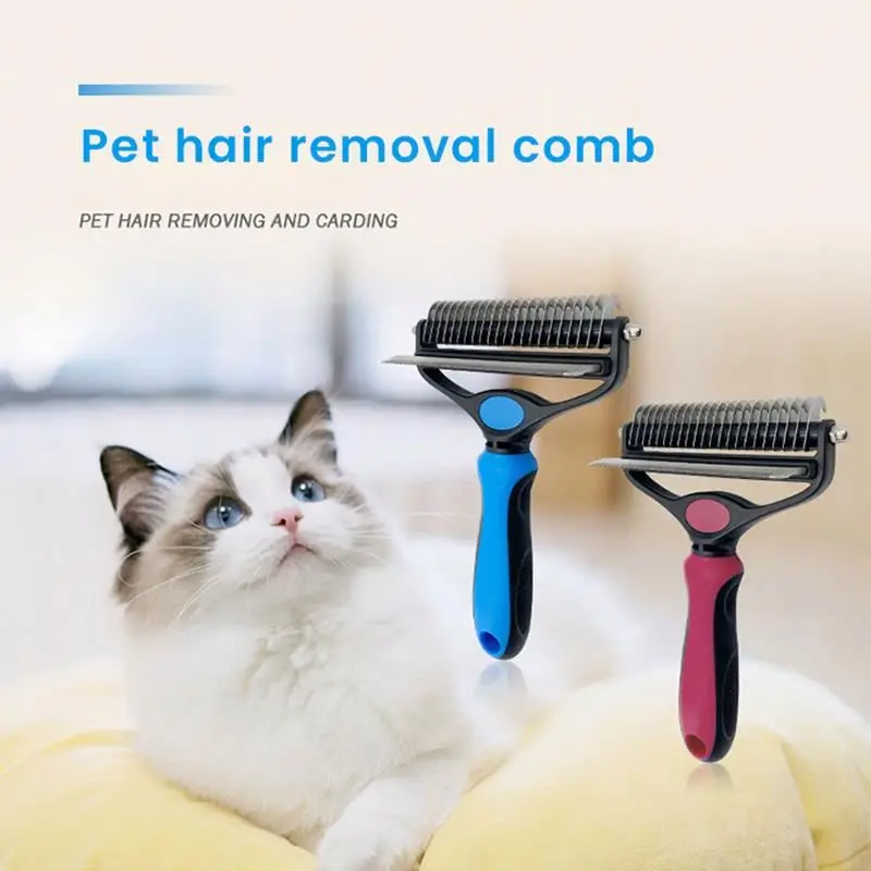 Portable Cheap Cats Dryer Dusting Pink Bath Wash Massage Plastic and Stainless Steel Pet Brush