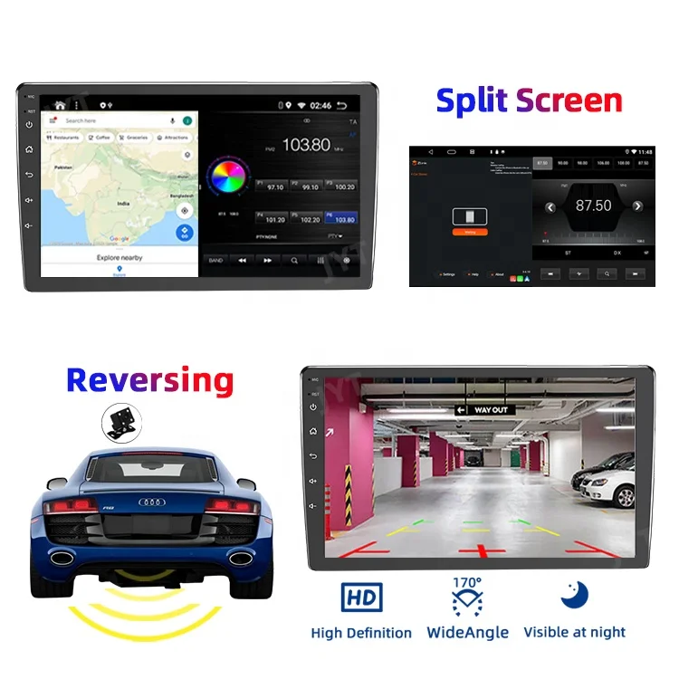  Автомагнитола с Gps-навигацией головное устройство 1din Dvd-плеер Android 9