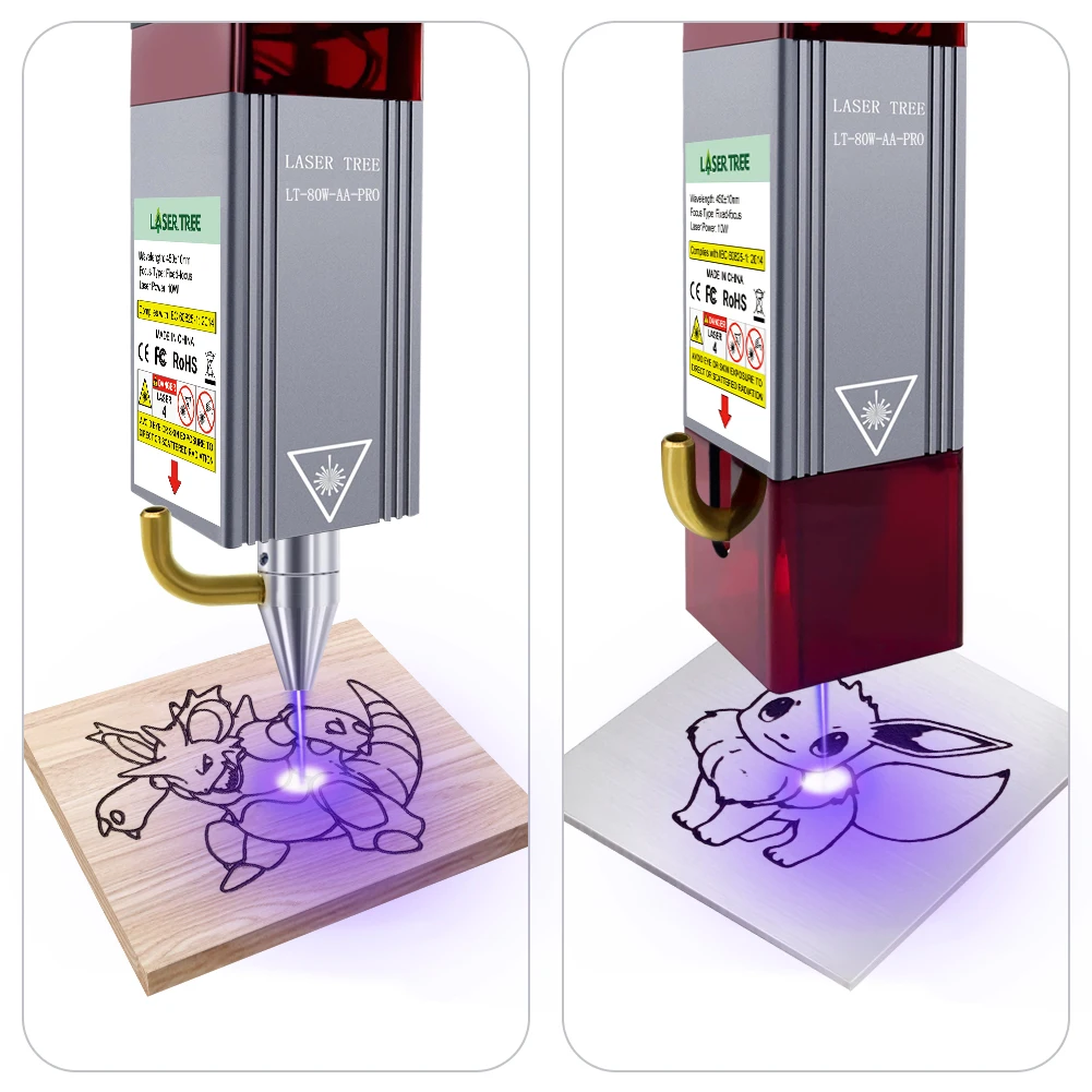 LASER TREE 80W Laser Module Blue Laser Head Lfor Cutting and Engraving CNC Machine