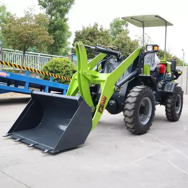 Hot Selling Hebei Custom Vehicle 2 ton Diesel Mini Wheel Loader Mini Front Loader  Small Farming Wheel Loader for Sale
