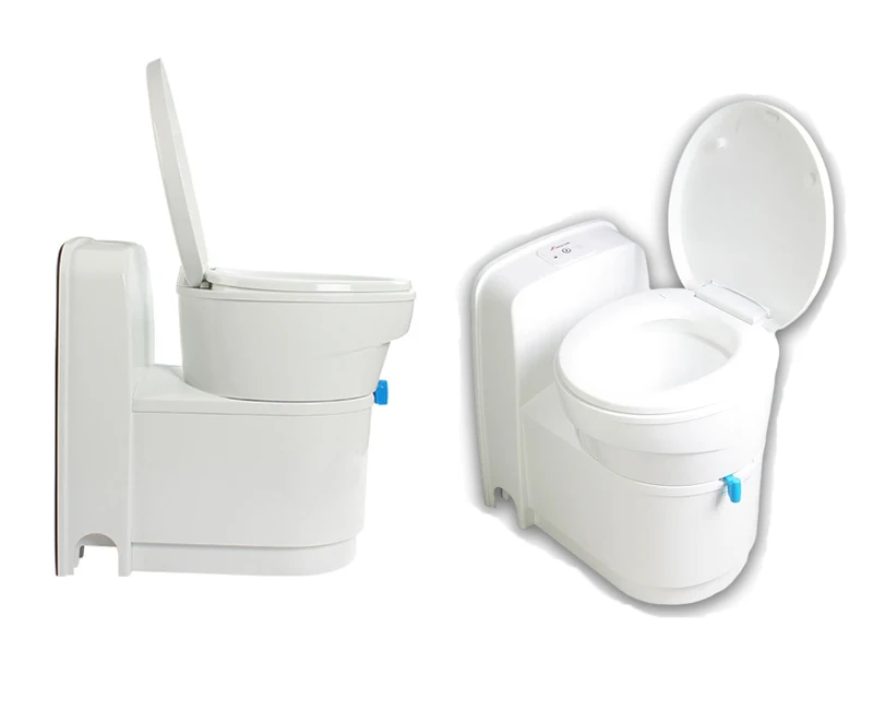 RV Electric Flush Toilet Smart Cassette Water Closet with Rotatable Seat for Easy Cleaning in Motor homes Camper Boats & Yachts
