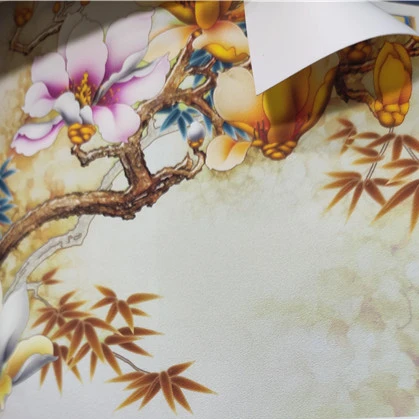 Водонепроницаемый Съемный самоклеящийся Печатный 100% полиэстер чистый настенный художественный холст