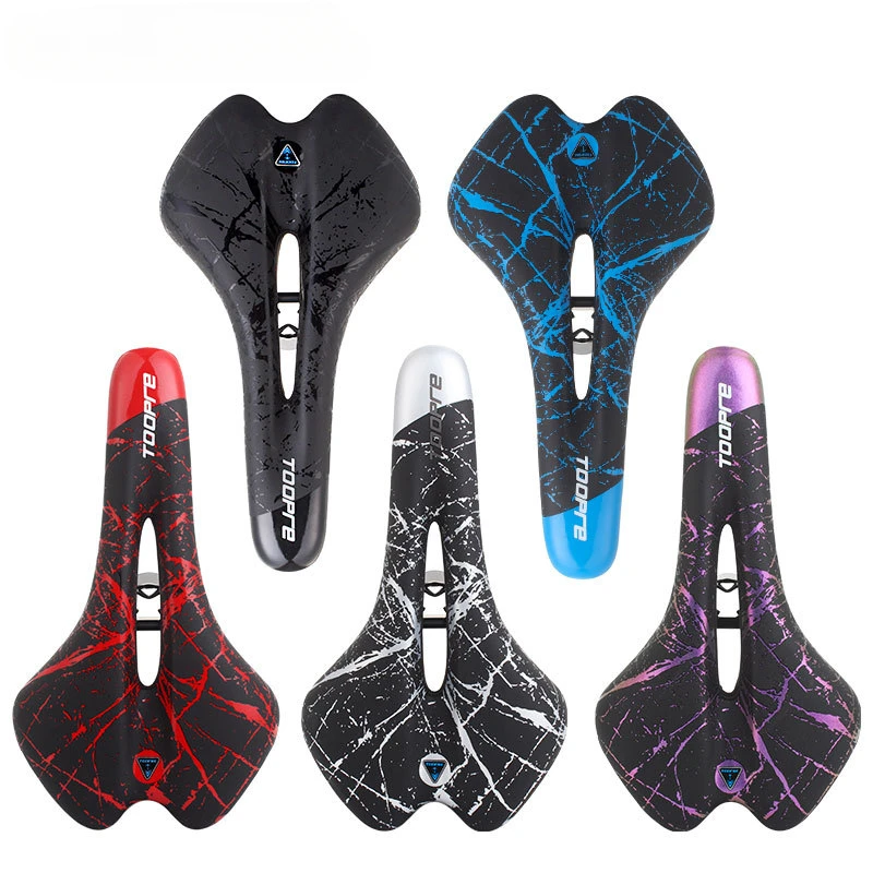 Bicycle Saddle MTB Mountain Road Bike Seat PU Leather Gel Filled Cycling Cushion Comfortable Shockproof Bicycle Saddle