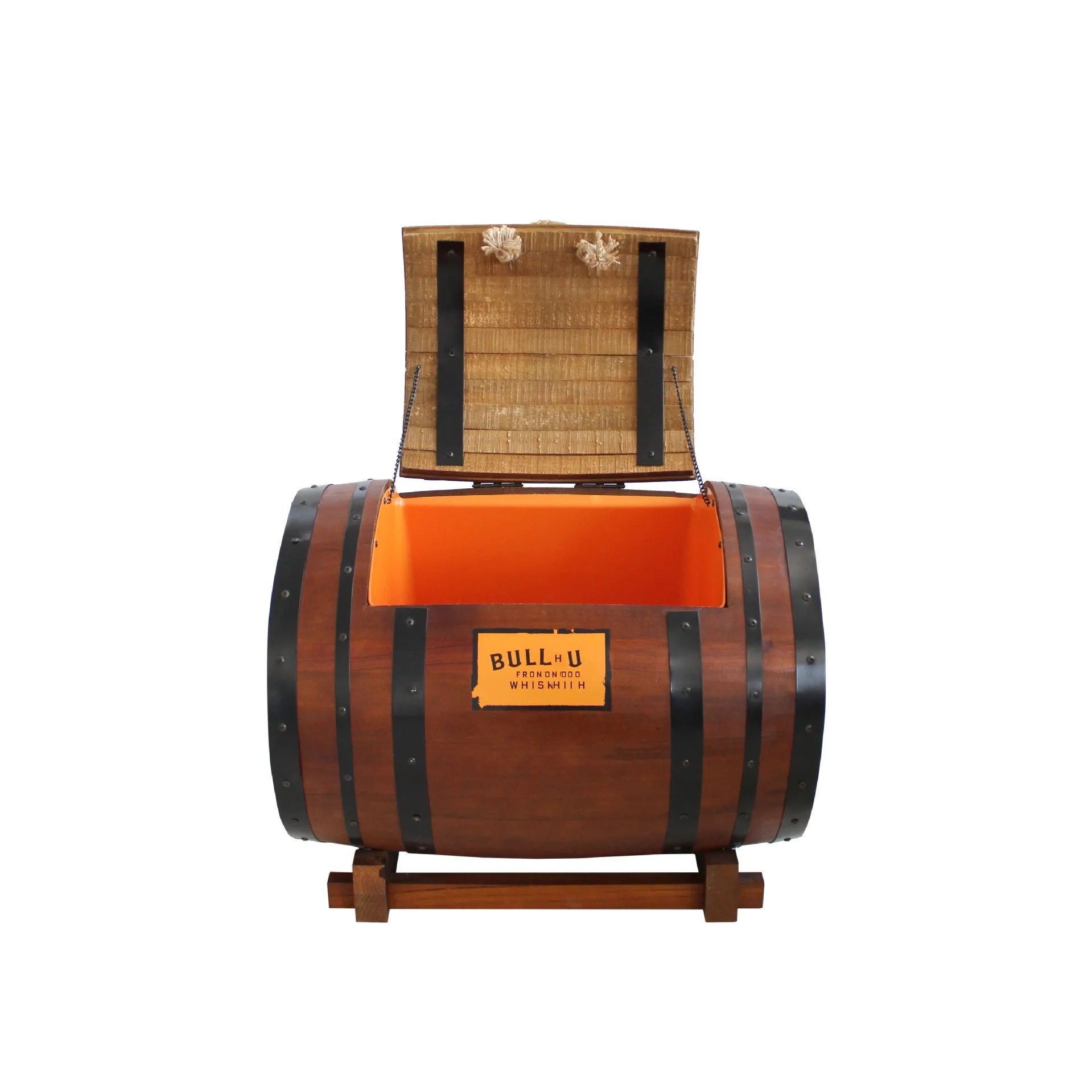 Custom 20L 30L 50L High Quality Outdoor Ice Beer Wood Cooler Box Wooden Ice Bucket Wooden Freezer