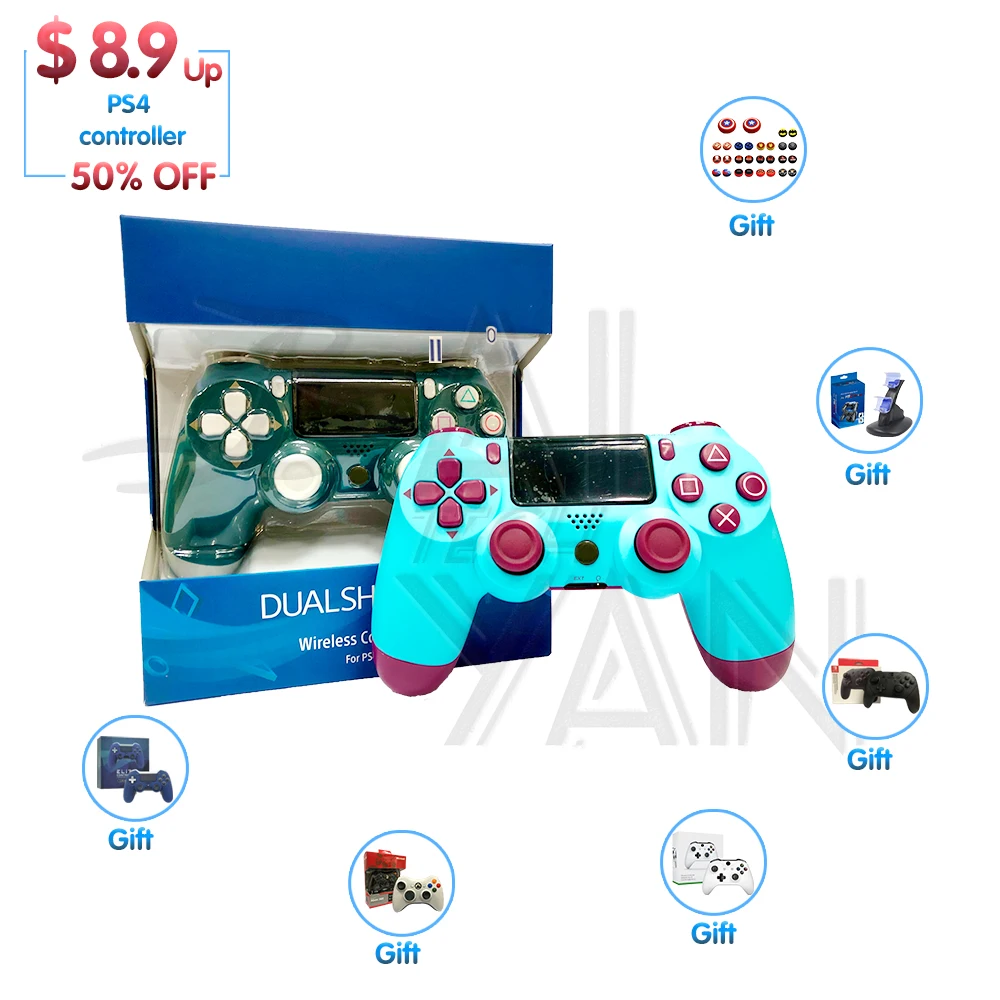 Лидер продаж 2021 V2 V4 оригинальный беспроводной контроллер ps4 подходит для консоли mando геймпад оптовая продажа