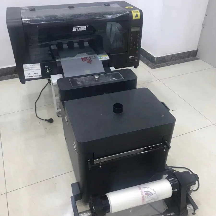 Small DTF Print Machine A3 DTF Printer A3 30cm XP600 T-shirt DTG Printer with Powder Dyer Shaking Machine