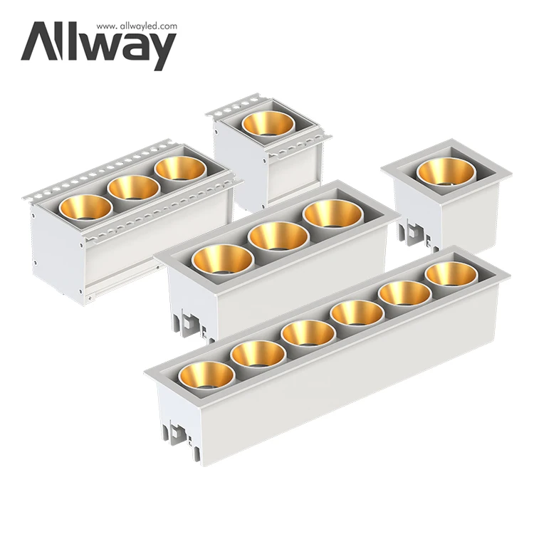 Allway Aluminum Trimless Recessed Down Light For Hotel Downlights Spotlight 30W Led Ceiling Down Light