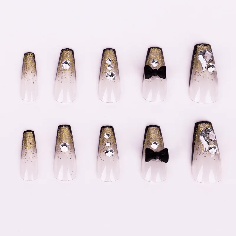 Wholesale Acrylic Long Square Oval Artificial Fingernails Almond Handmade French Nail Supplies Press On Nails At Home Salon