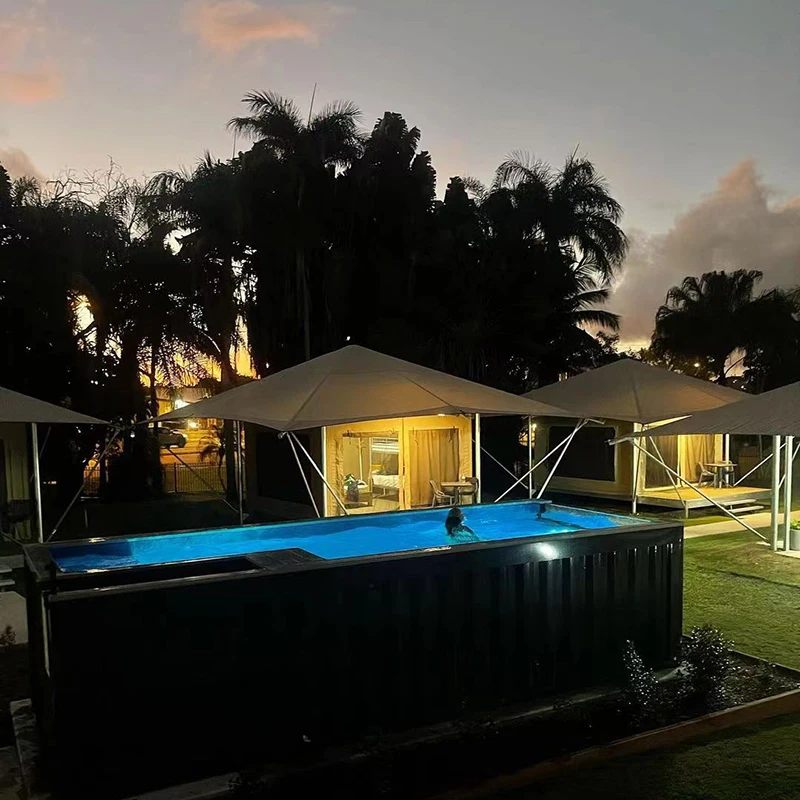 20ft/40ft container swimming pool outdoor prefab swimming pool container