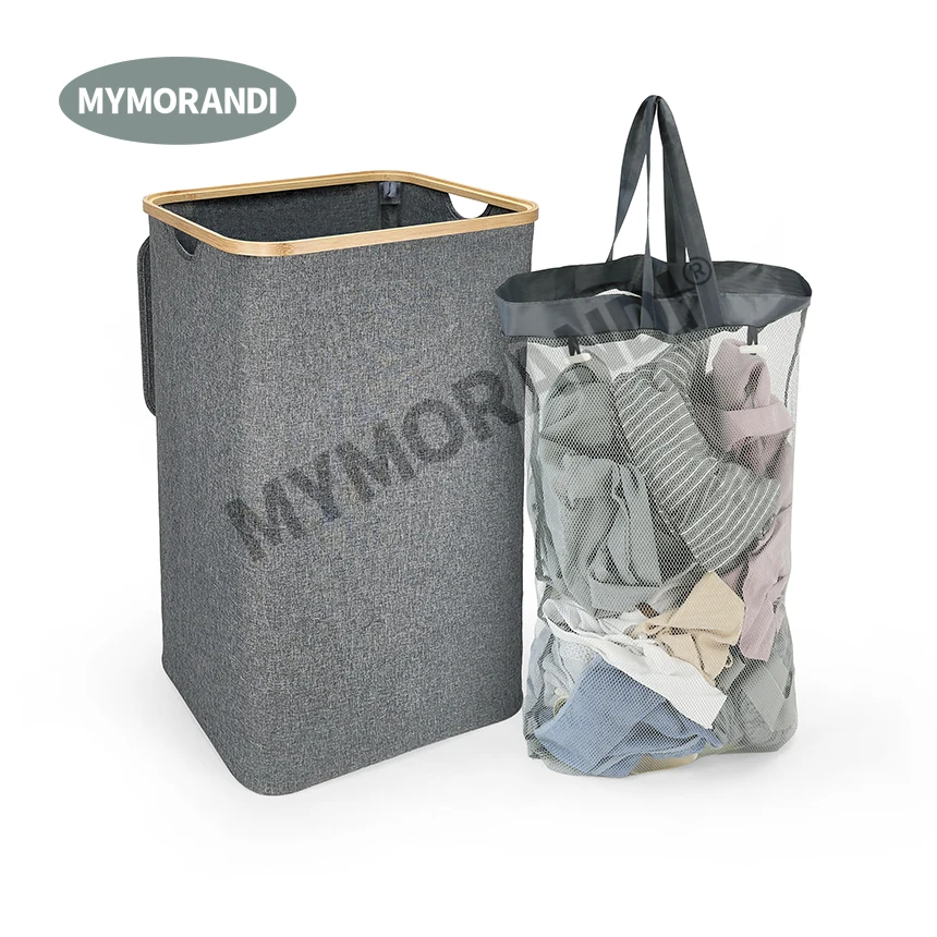 Collapsible Laundry Baskets with Lid Laundry Hamper with Washable Laundry Bag Storage Baskets for Bedrooms