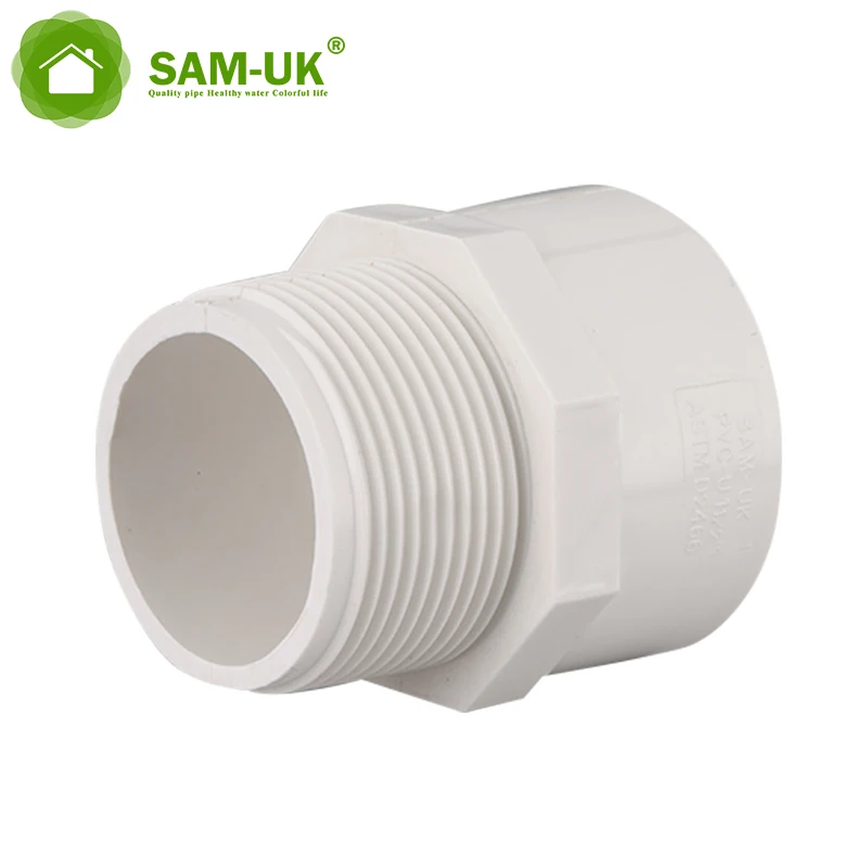 Factory direct sale pvc pipe fitting drainage male adapter female socket fittings pvc pipes and fittings