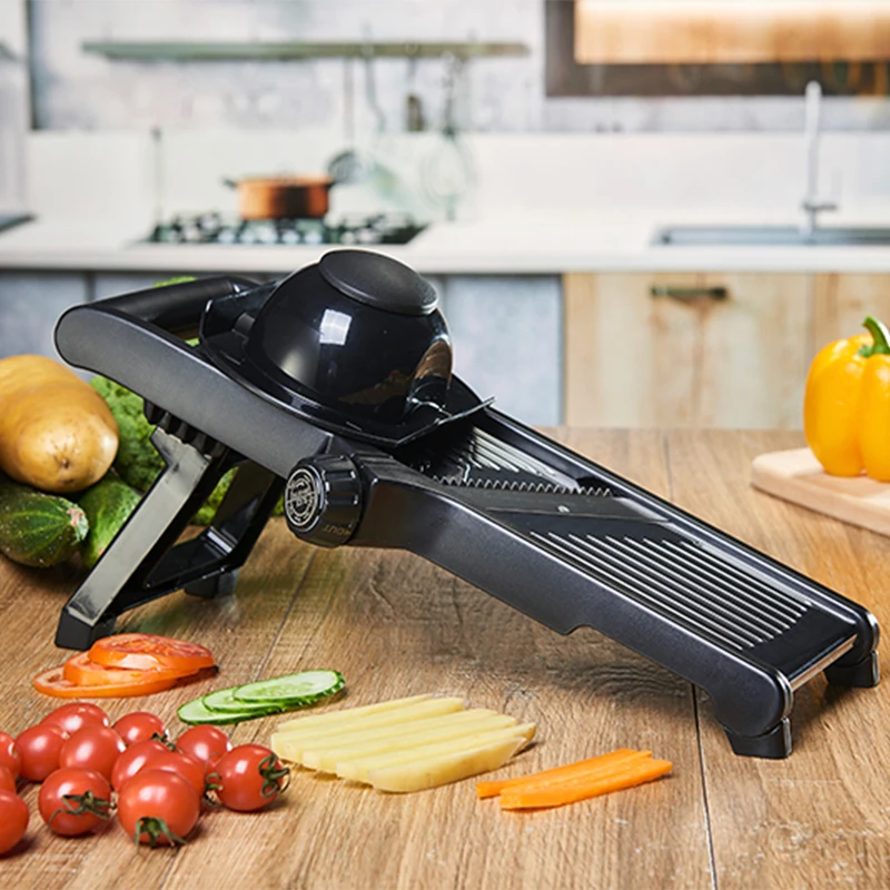 Durable Kitchen Stainless Steel Mandoline Vegetable Fruit Tool Non Slip Adjustable Switch Blade Veget Slicer Chips Food Julienne