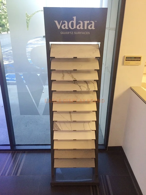 2020 Xiamen stone fair display rack waterfall tile granite sample display