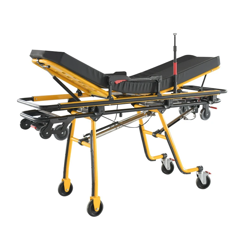 Portable Medical Emergency Stretcher Rescue Bed Manual Soft Metal Design Hospital Furniture  Chair