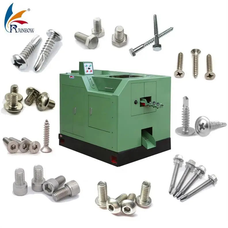 CNC Spring Forming Pneumatic Bush Hammer Machine Bolt Former Bolt Maker Cold Forging Machine