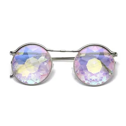 Cross-border new prom nightclub glasses 4D glass crystal sunglasses psychedelic kaleidoscope glasses wholesale