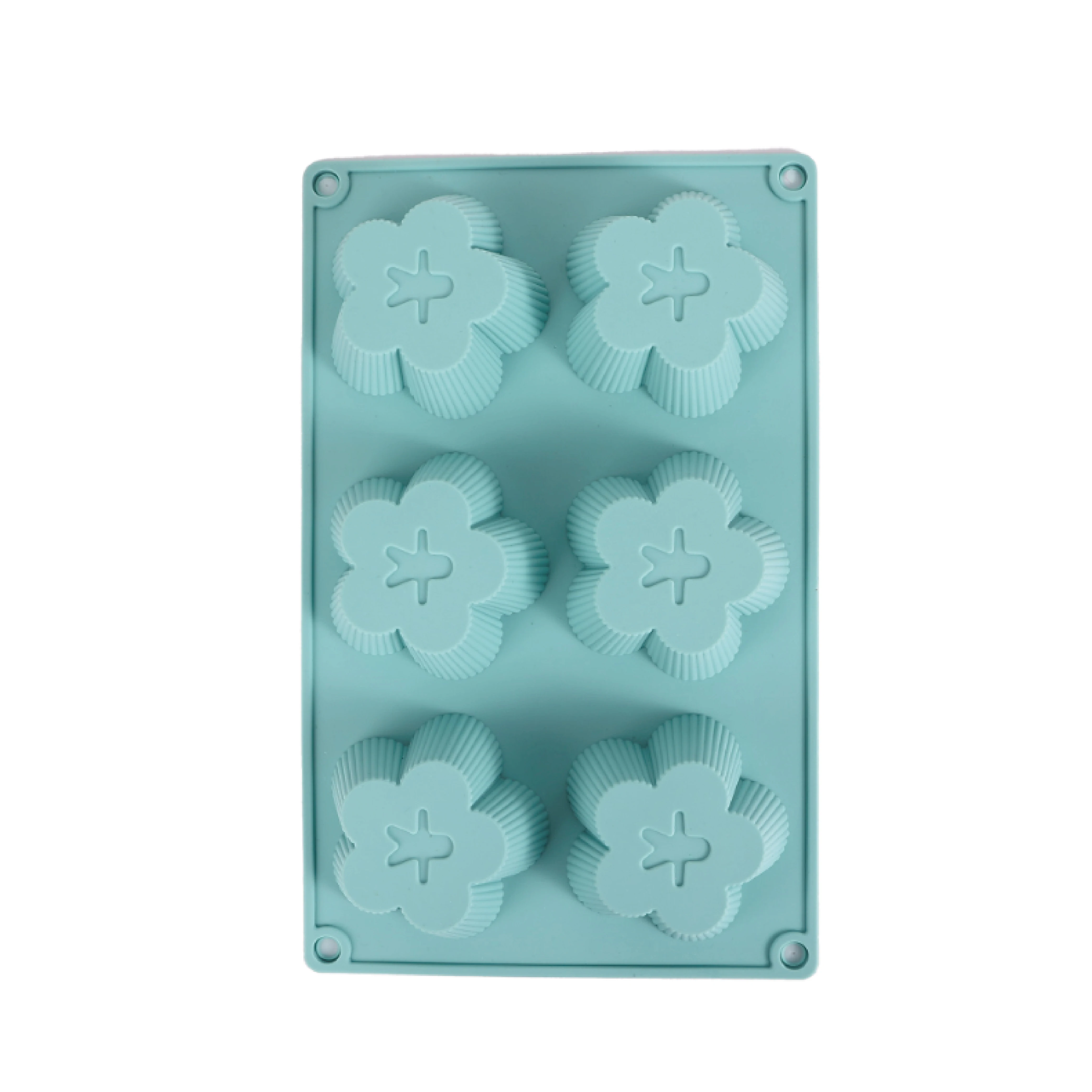 BPA free Creative Cherry blossom shape 3 d silicone cake molds Non Stick Muffin Jelly Soap candle mold