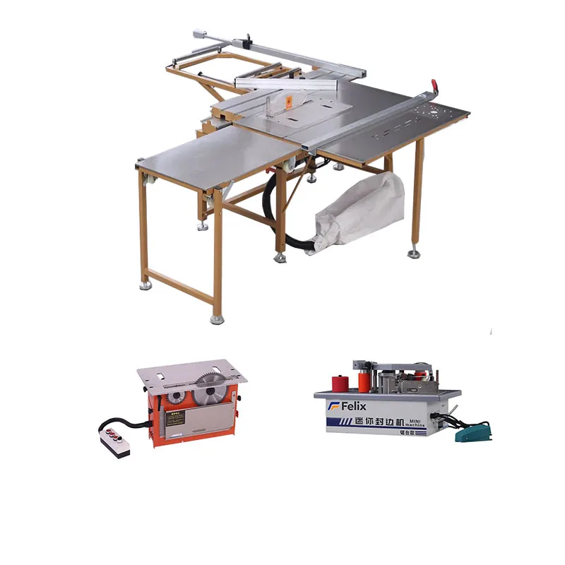 Small Dust Free Folding And Sliding Table Saw For Home Decoration 45_90 Degree Cutting Mdf And Solid Wood