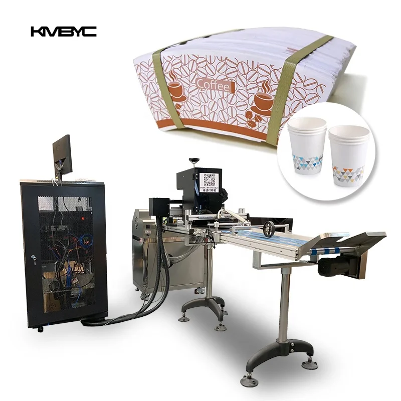 Paper Cup Inkjet Direct Printing Machine Digital Single Pass Printer Color Logo Design Free Print