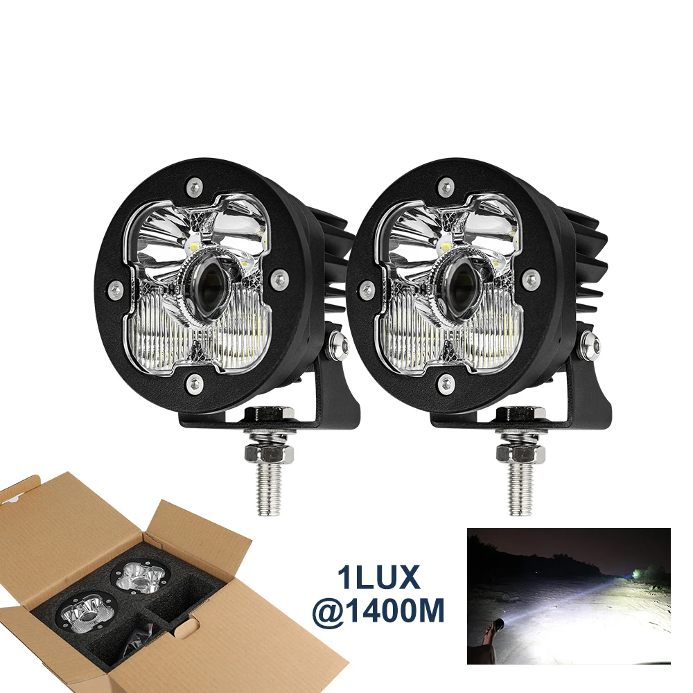  Новое поступление 2021 года индивидуальный прожектор Lux @ 1400 м 3 дюйма 50 Вт небольшой квадратный светодиодный лазерный для