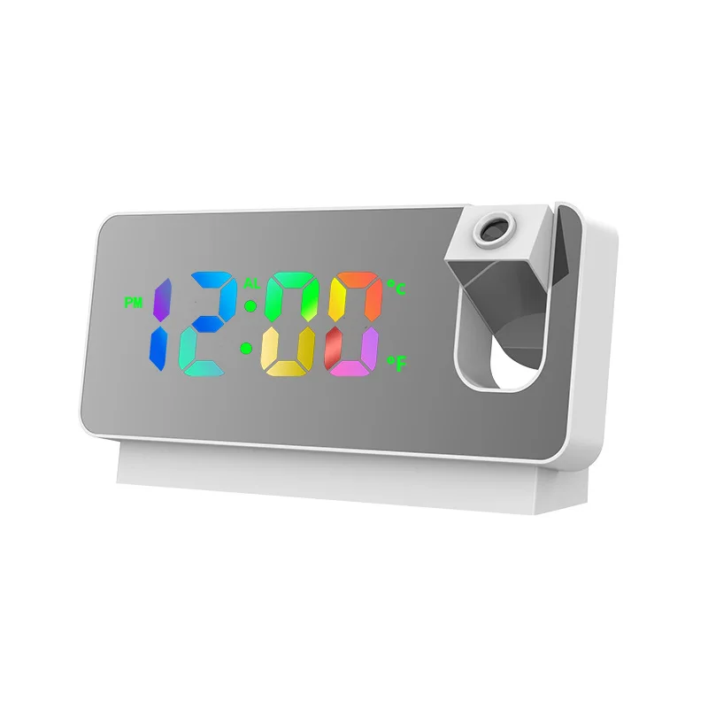 2024 Hot Selling Alarm Clock With Projection and HD LED Screen