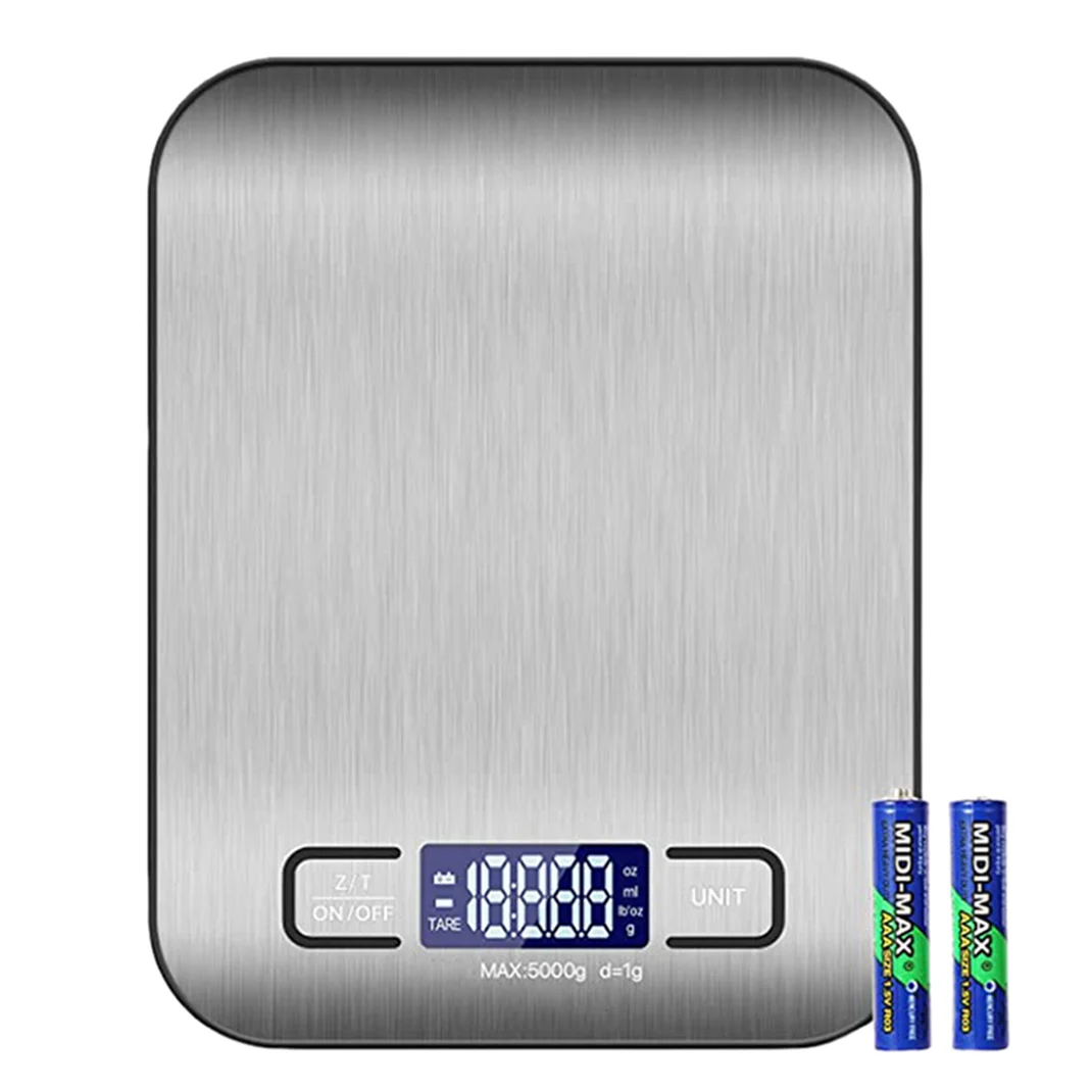 Электронные цифровые кухонные весы, 5 кг