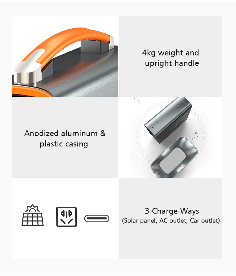 Dropshipping Solar Generator 230WH 307WH Outdoor Mobile Laptop Camera Charging Station Portable Power Station