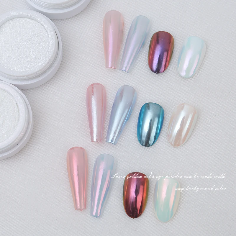 Chrome Moon Pigment Magic Powder DIY Crystal Aurora Nail Powder for nail Art Decoration Moon Aurora Pigment Powder