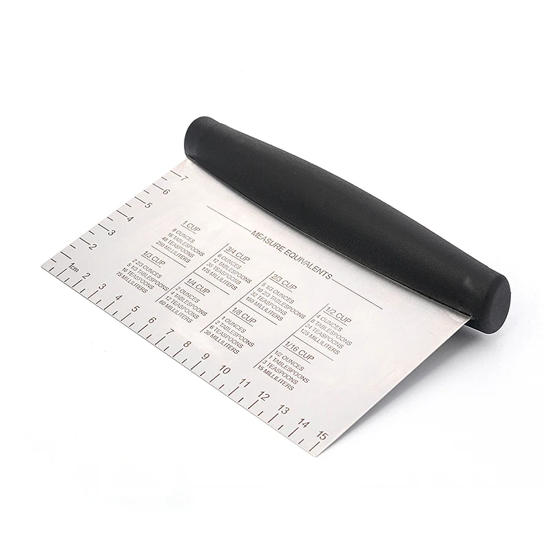 Black Handle Stainless Steel Dough Cutter