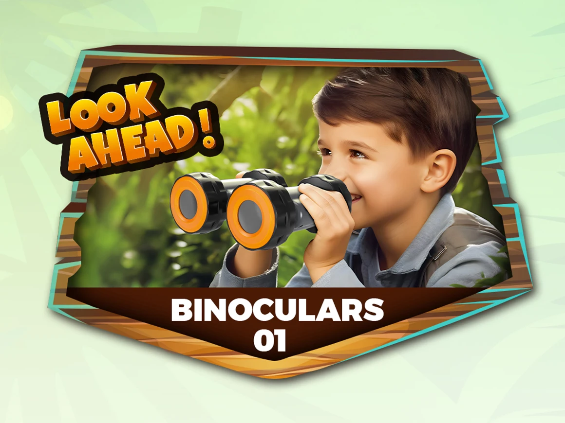 DWI 4 in 1 Big Adventures Binocular Searching Safari Car Toy Vehicle with Binoculars Flashlight and Compass