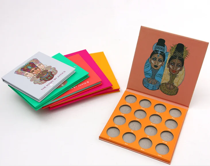 NewestPaper empty eye shadow box packaging 4/6/9/12/15/30 hole eye shadow palette customized palette for eyeshadow/loose powder