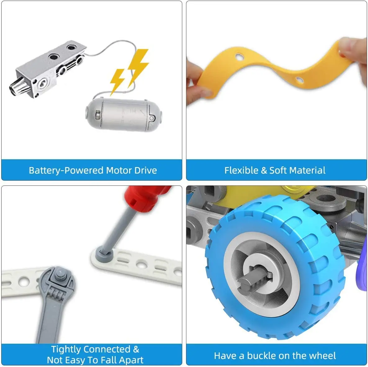 Hot sale stem toys 109pcs 5 in 1 educational construction engineering self-assembling building blocks toys set for kids