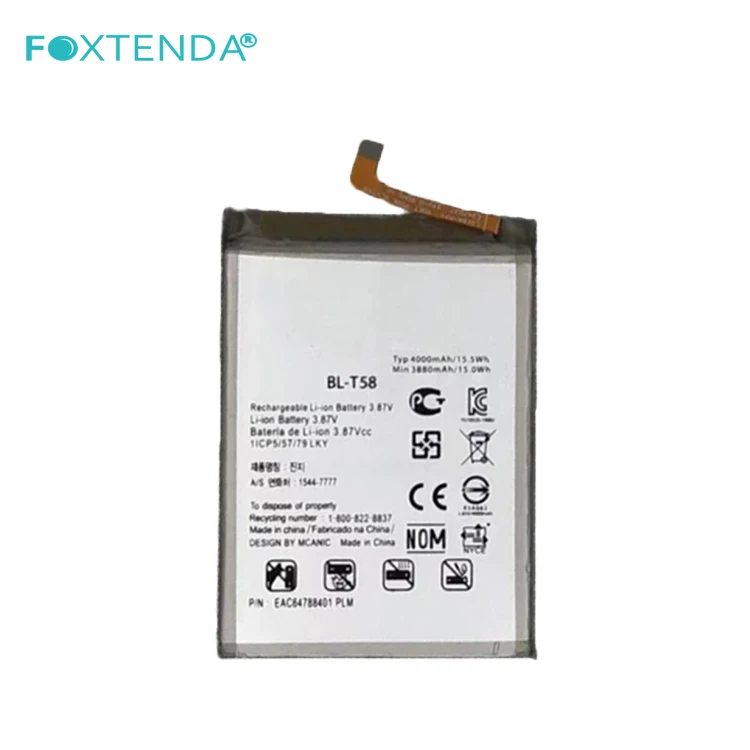 new arrival 100% brand new phone battery BL-T58 4000mAh weight 46.3g for LG mobile phone china mobile phone battery suppliers